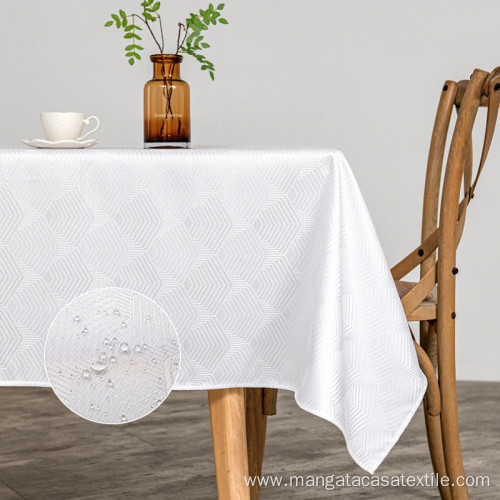 Tablecloth Waterproof Wrinkle Resistant for Rectangle Table